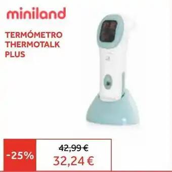 Prénatal Termómetro de bebé miniland oferta