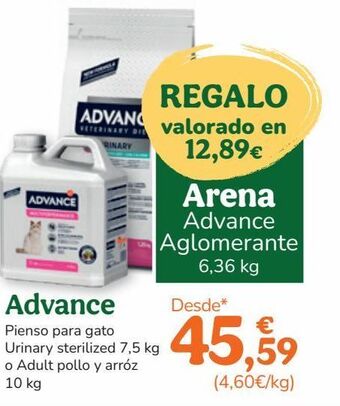 TiendAnimal Pienso para gatos advance oferta