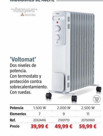 Bauhaus Radiador de aceite oferta