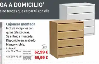 Bauhaus Cajonera de madera oferta