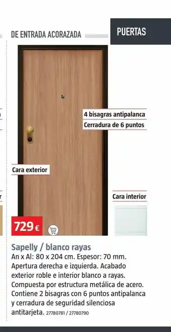 Bauhaus Puerta de entrada oferta