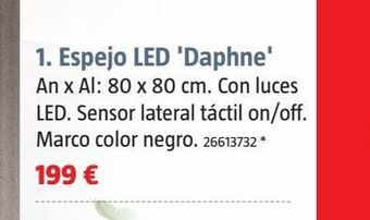 Bauhaus Espejo con iluminación oferta