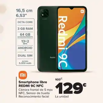 Carrefour Smartphone redmi 9c oferta