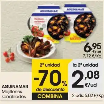 Eroski Mejillones aguinamar oferta