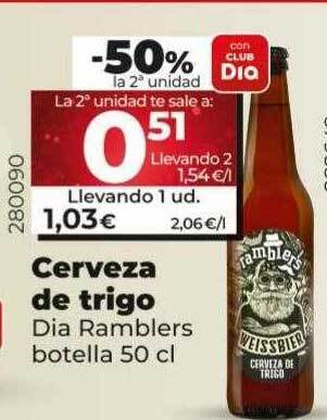 Dia Cerveza de trigo dia ramblers botella oferta