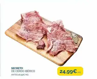 Secreto de cerdo ibérico