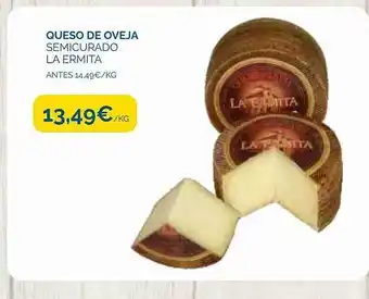 Supermercados La Despensa Queso de oveja semicurado la ermita oferta