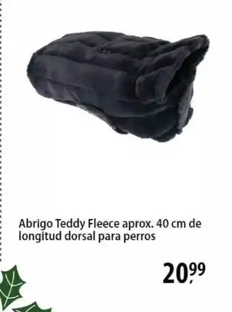 Zooplus Abrigo teddy fleece aprox. 40 cm de longitud dorsal para perros oferta