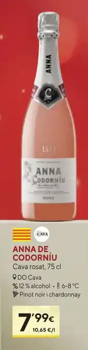 Caprabo Cava rosado codorniu oferta