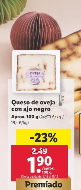 Lidl Queso de oveja oferta