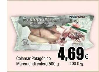 FROIZ Calamar patagónico maremundi entero oferta