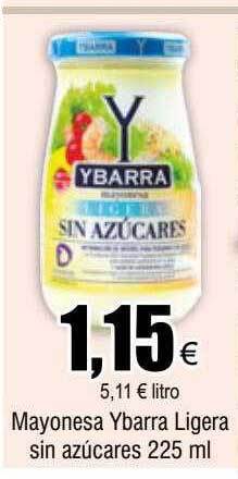 FROIZ Mayonesa ybarra ligera sin azúcares oferta