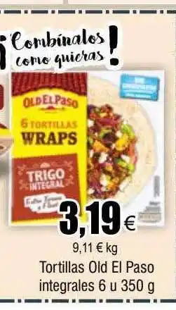 FROIZ Tortillas old el paso integrales 6 oferta