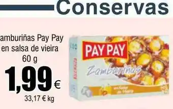 FROIZ Amburiñas pay pay en salsa de vieira oferta