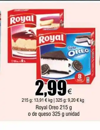 FROIZ Royal oreo o de queso oferta