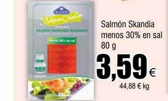 FROIZ Salmón skandia menos 30% en sal oferta