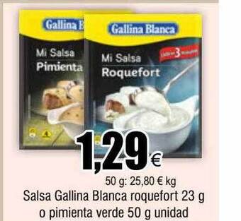 FROIZ Salsa gallina blanca roquefort o pimienta verde oferta
