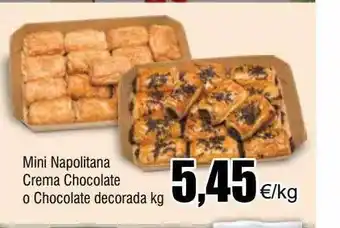 FROIZ Mini napolitana crema chocolate o chocolate decorada oferta