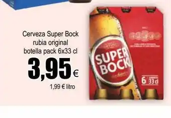 FROIZ Cerveza super bock rubia original botella oferta