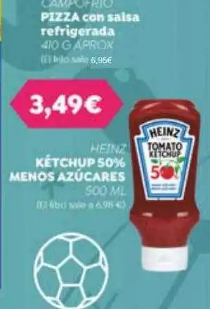 FROIZ Heinz kétchup 50% menos azúcares oferta