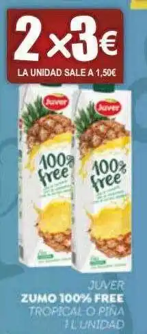 FROIZ Juver zumo 100% free tropical o piña oferta