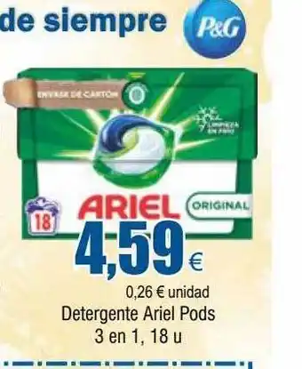Detergente ariel pods