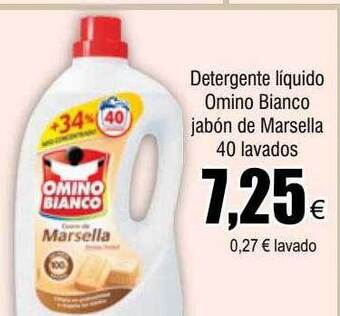 FROIZ Detergente líquido omino bianco jabón de marsella 40 lavados oferta