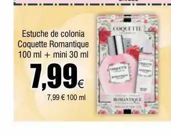 FROIZ Estuche de colonia coquette romantique 100ml +mini 30 ml oferta