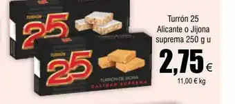 FROIZ Utrrón 25 alicante o jijona suprema oferta