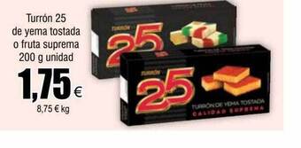 FROIZ Turrón 25 de yema tostada o fruta suprema oferta