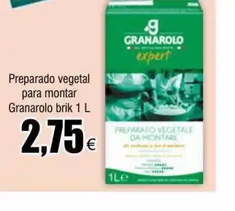 FROIZ Preparado vegetal para montar granarolo oferta