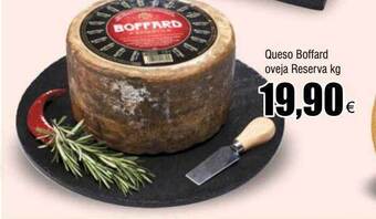 FROIZ Queso boffard oveja reserva oferta