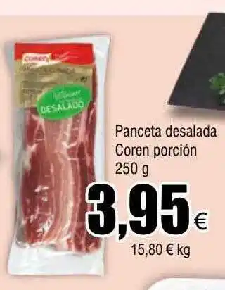 FROIZ Panceta desalada coren porción oferta