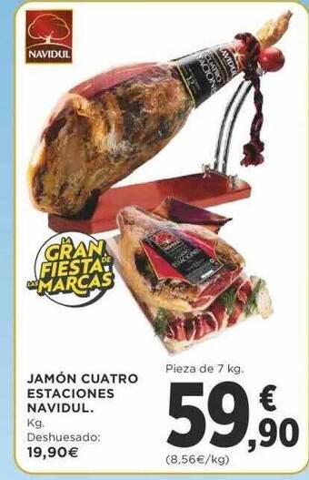 Supercor Jamón cuatro estaciones navidul oferta