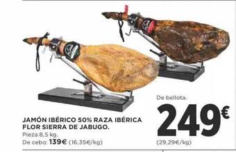 Supercor Jamón ibérico 50% raza ibérica flor sierra de jabugo oferta