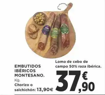 Supercor Embutidos ibéricos montesano oferta