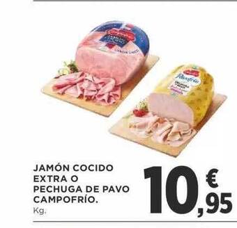 Supercor Jamón cocido extra o pechuga de pavo campofrío oferta