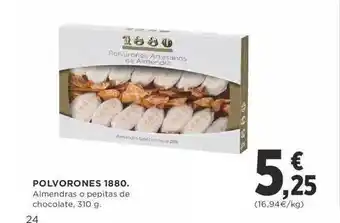 Supercor Polvorones 1880 almendras o pepitas de chocolate oferta
