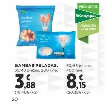 Supercor Gambas peladas 35 40 piezas oferta