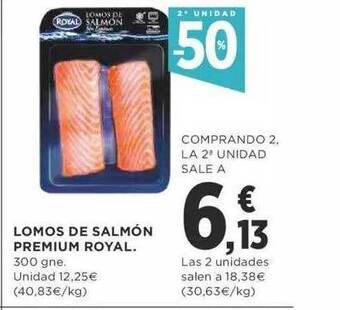 Supercor 2a unidad -50% lomos de salmón premium royal oferta