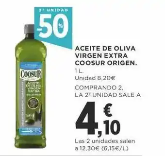 Supercor 2a unidad -50% aceite de oliva virgen extra coosur origen oferta