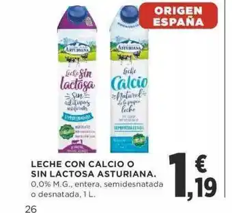 Supercor Leche con calcio o sin lactosa asturiana oferta