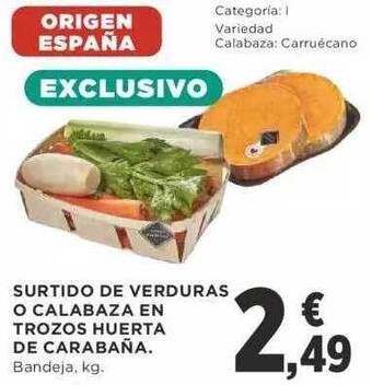 Supercor Surtido de verduras o calabaza en trozos huerta de carabaña oferta