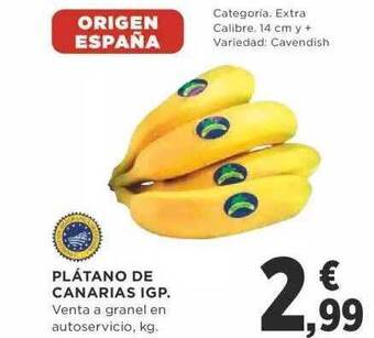 Supercor Plátano de canarias igp oferta