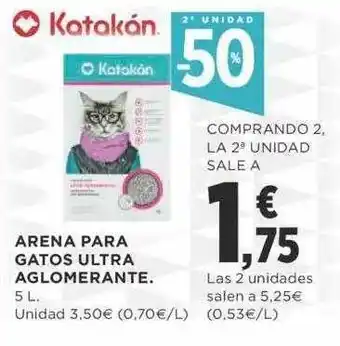 Supercor 2a unidad -50% arena para gatos ultra aglomerante oferta