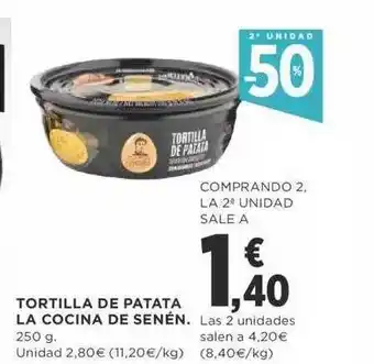Supercor 2a unidad -50% tortilla de patata la cocina de senén oferta