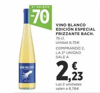 Supercor 2a unidad -70% vino blanco edición especial frizzante bach. oferta