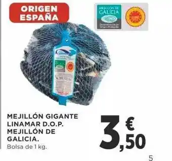 Supercor Mejillón gigante linamar d.o.p. mejillón de galicia oferta
