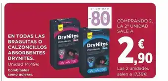 Supercor En todas las braguitas o calzoncillos absorbentes drynites oferta