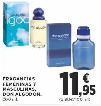 Supercor Fragancias femeninas y masculinas don agodón oferta